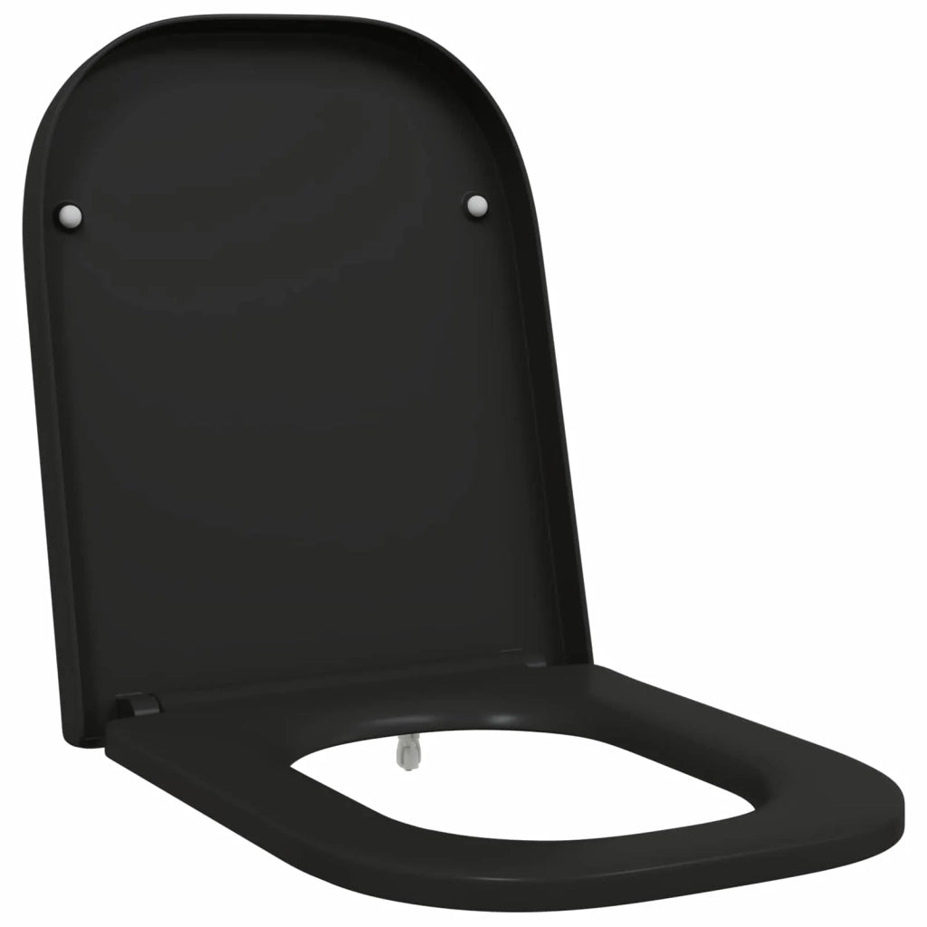 Sedile del WC Nero 47,5 x 35 x 3,6 cm Duroplast 42002360