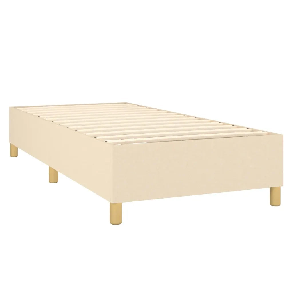 Giroletto a Molle con Materasso Crema 80x200 cm inTessuto 3137354