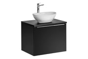 Set mobili bagno 60 cm con lavabo da appoggio Santa Fe Black 60 x 1401 x 1401 cm