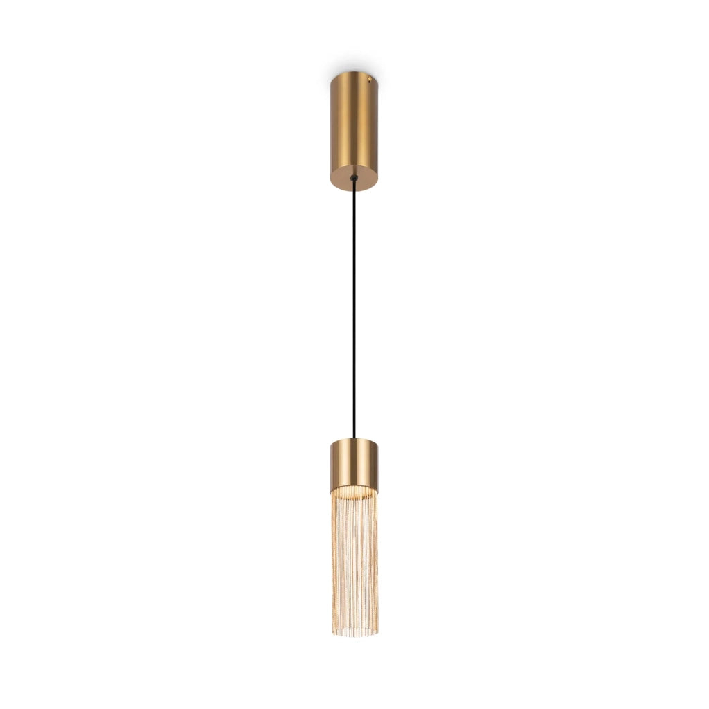 Maytoni Lampadario Moderno Imaginary 1 luce LED integrato oro metallo