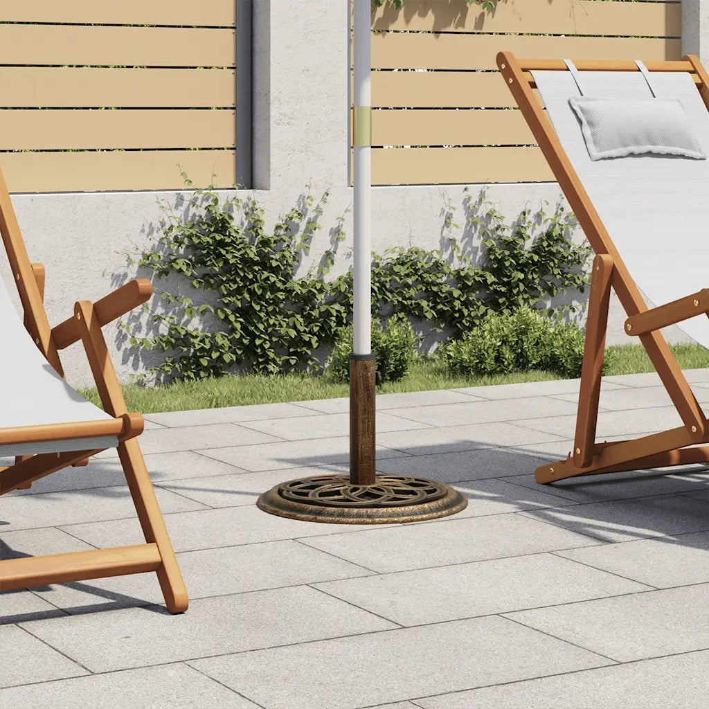 Base per Ombrellone Bronzo 44x44x31 cm in Ghisa 317758