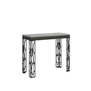 Consolle Allungabile 90-196x40x77 cm in Nobilitato Grigio