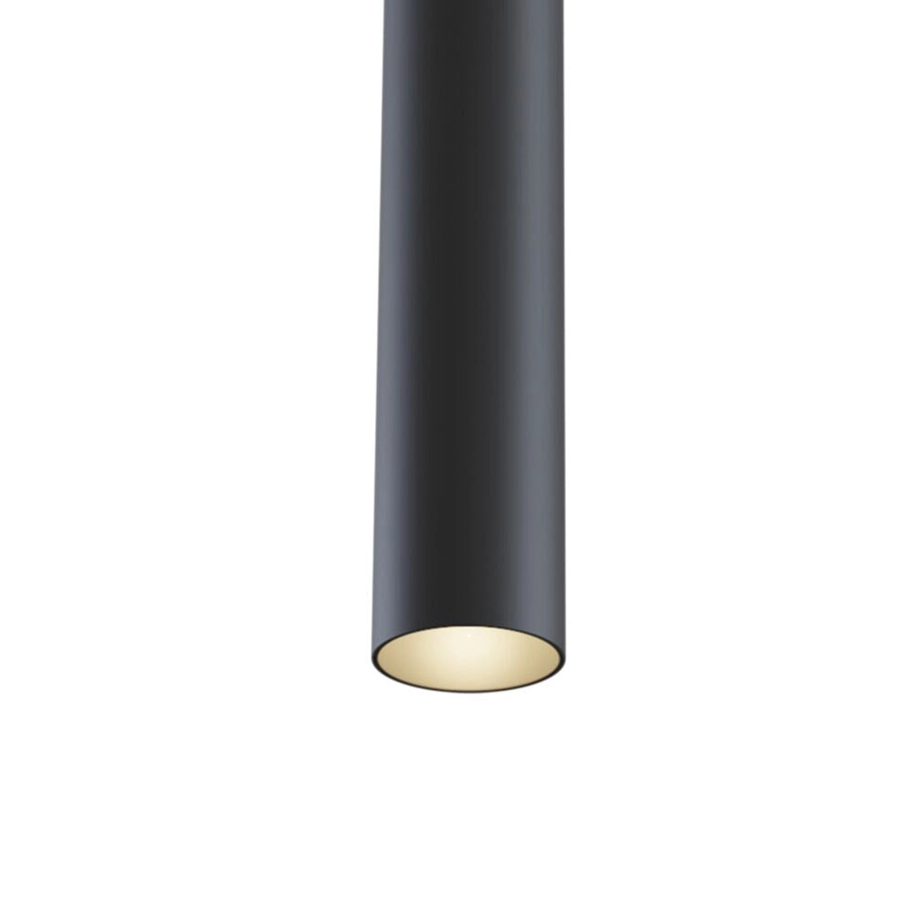 Faretto Focus Led Per Binario Moderno Alluminio Nero Luce Calda 12W