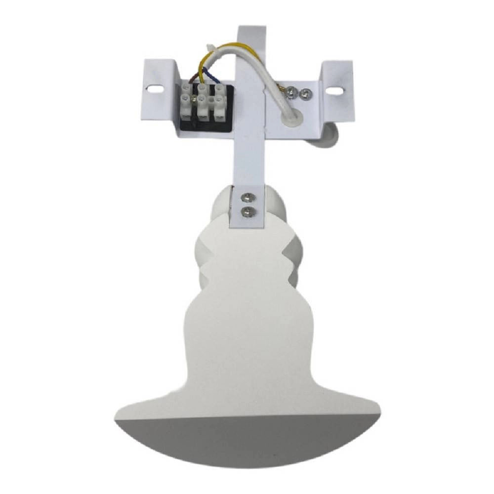 Trade Shop - Applique In Gesso A Forma Lume A Parete Verniciabile Lumetto Attacco E14 Gs-e84 -