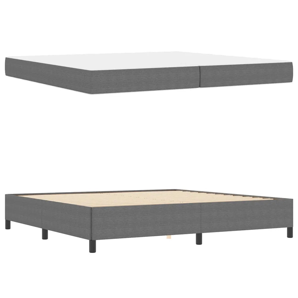 Struttura del letto Grigio chiaro 200 x 200 cm Tessuto 3399140