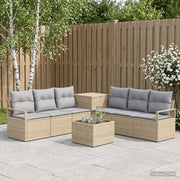 Set di divani 8 pz Beige e Grigio Chiaro 3448177
