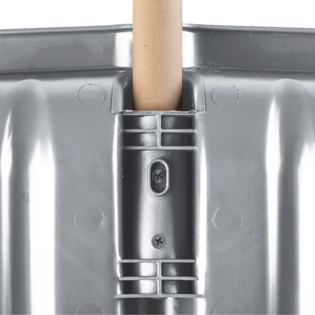 Pala da neve KADAX, pala grande per la rimozione della neve, manico in legno, raschietto manuale