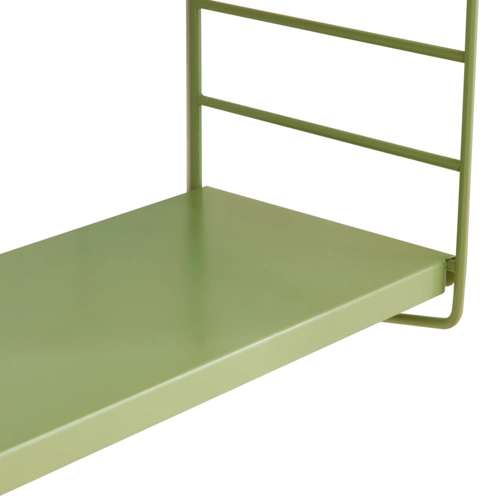 Set di 2 mensole da parete moderno mobile contenitore 50 x 60 x 15 cm acciaio verde 03_0009752