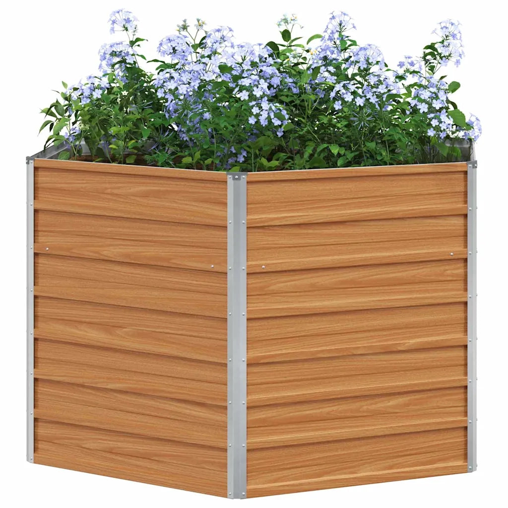 Letto rialzato da giardino Marrone Chiaro 129 x 129 x 77 cm 42017322