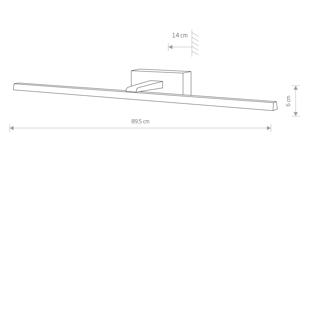 Applique LED 18W Van Gogh L nero Nowodvorski 10284 3000K