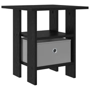 Comodino | Armadio da Notte | Mobiletto da notte Rovere Nero 41 x 40 x 45 cm Legno multistrato