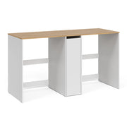 Vicco Mobile lavatrice Bianco/Rovere artigianale 159.8 x 88.2 cm con 3 scomparti