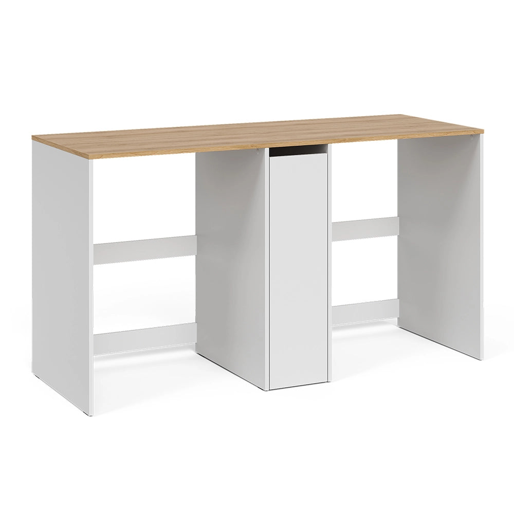 Vicco Mobile lavatrice Bianco/Rovere artigianale 159.8 x 88.2 cm con 3 scomparti