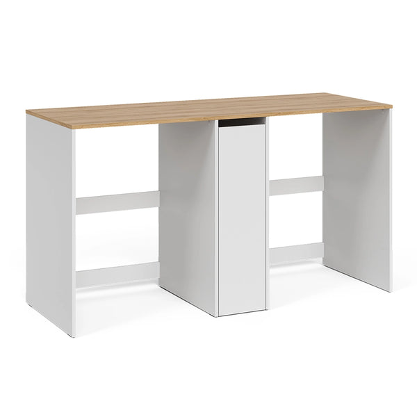Vicco Mobile lavatrice Bianco/Rovere artigianale 159.8 x 88.2 cm con 3 scomparti
