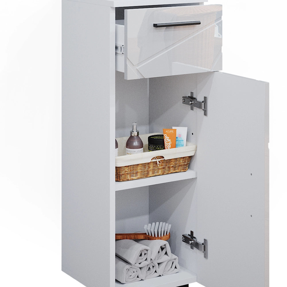 Mobiletto bagno Irma Bianco lucido 30 x 81 cm Vicco