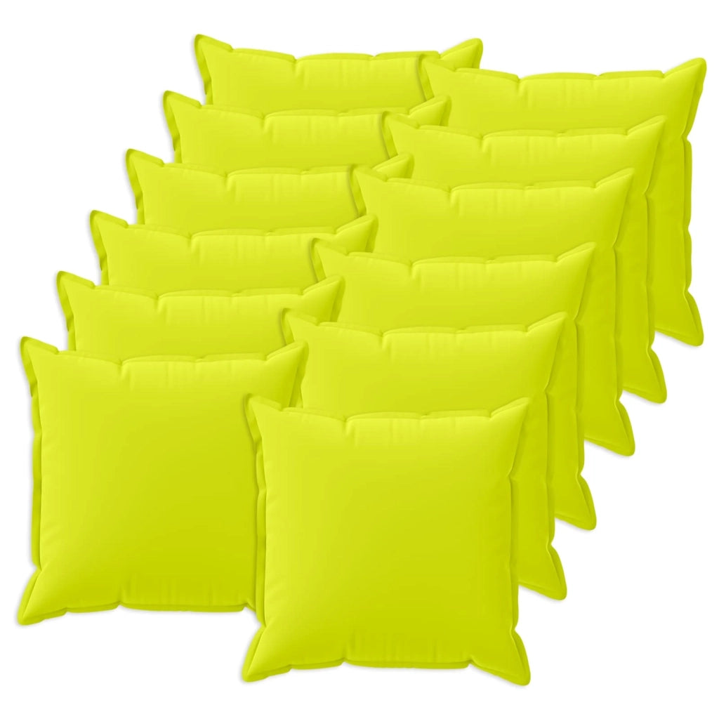 Federa 12 pcs HOUTEN Verde brillante. 40 x 40 cm Poliestere 916902