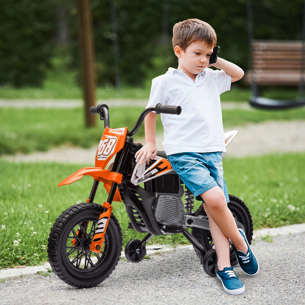 Motocicletta Elettrica per Bambini ¨C Zephmum ¨C 12V, Arancione