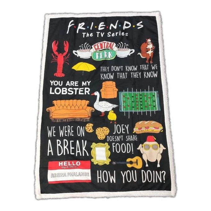 Lyo Coperta Sherpa Friends 100x150 cm
