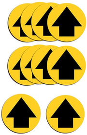Sticker per pavimento 10 pezzi - Autoadesivo - Antiscivolo - Impermeabile - Resistente ai raggi UV - 30 x 30 cm - Tavola di pavimento