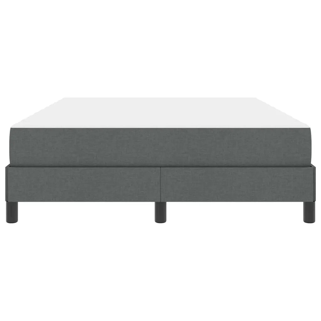 Letto a molle con materasso Grigio scuro 160 x 200 cm Tessuto