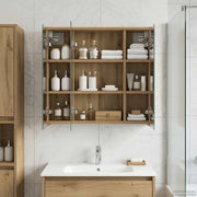 Mobiletto per specchio da bagno Rovere Artigianale
