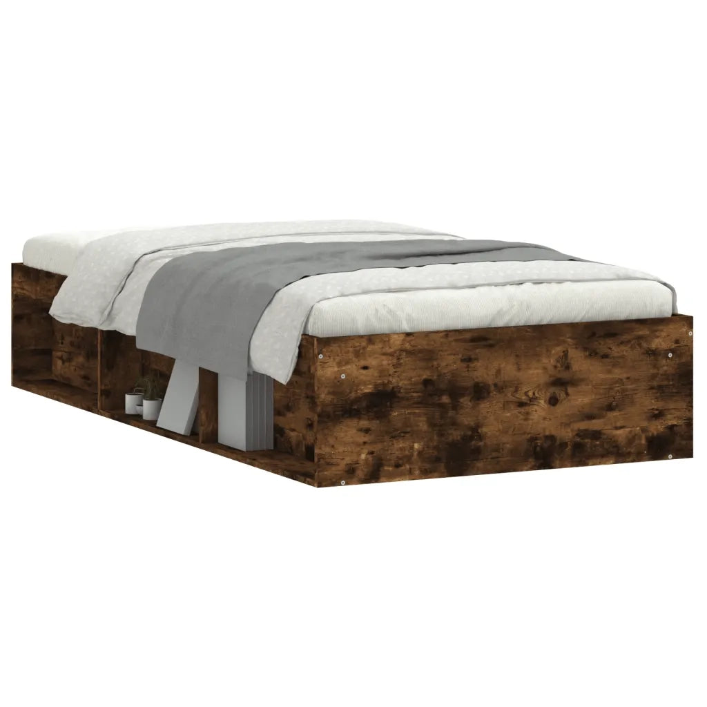 Giroletto-Struttura Letto Rovere Fumo 100x200 cm