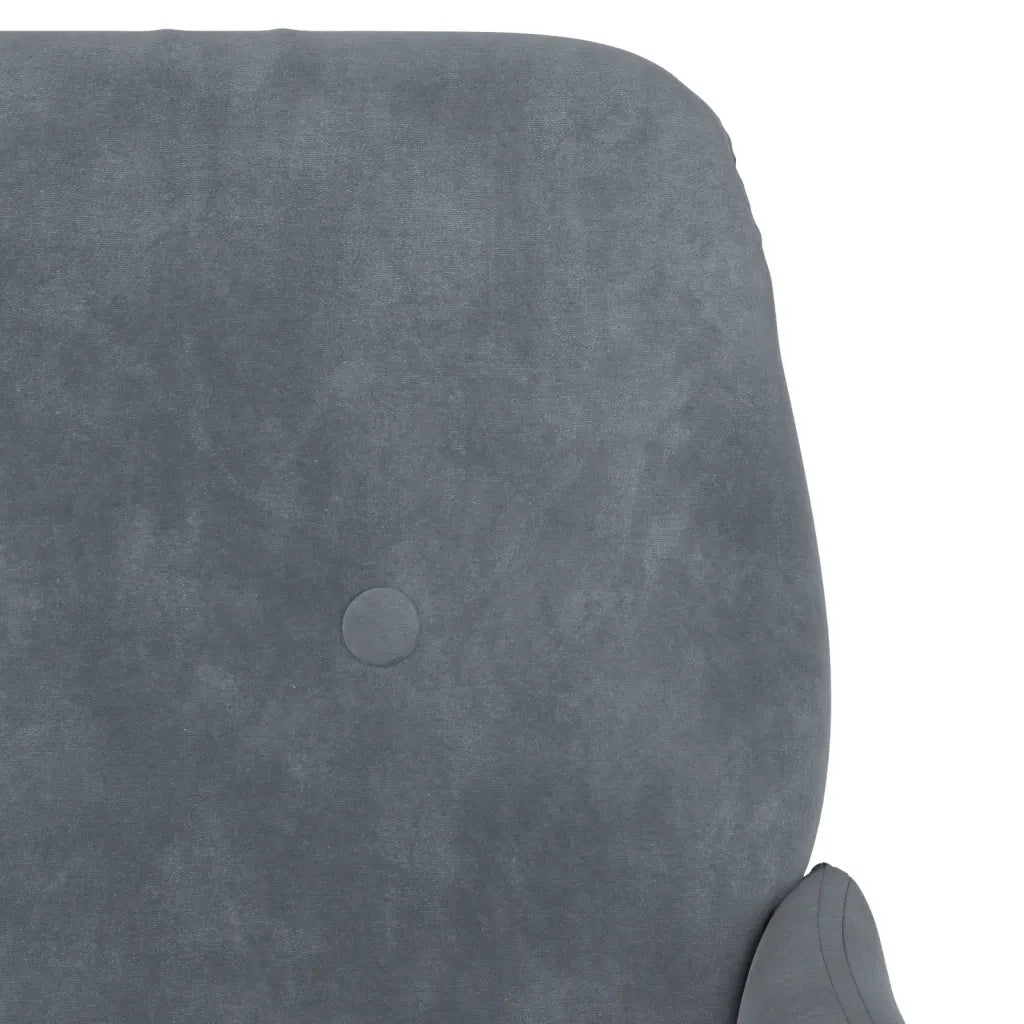 Panca Grigio Scuro 108x79x79 cm in Velluto CFW2110095