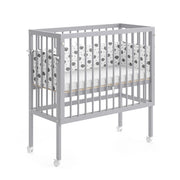 Vitalispa Lettino da attaccare al letto Grigio 94 x 90 cm 2 guide laterali