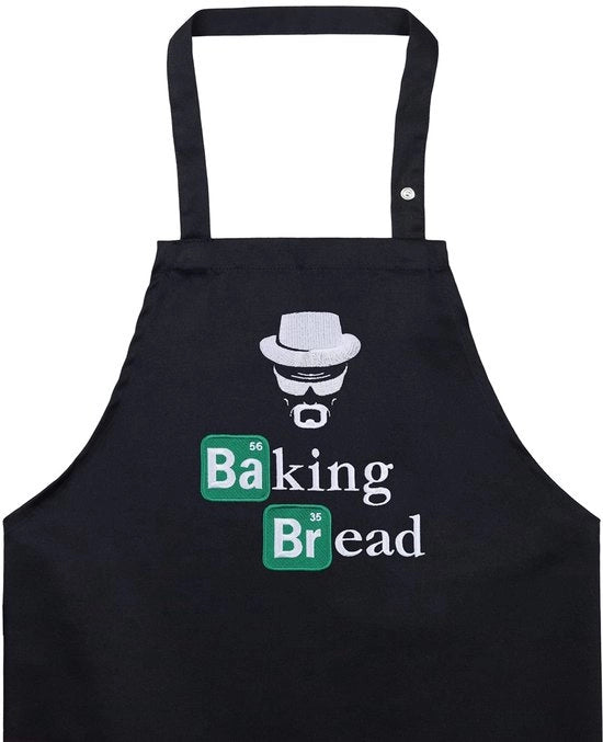 Sciarpa da cucina per pane - grembiule da cucina regolabile per uomo/donna con frase divertente Sciarpa da cucina per fan di Breaking Bad - grembiule da cucina con motivi per uomo - regalo per il compleanno per fan della griglia