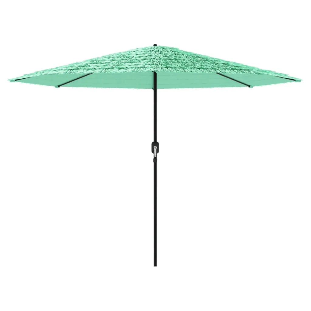 Ombrellone Giardino-Ombrello da Balcone con Palo in Acciaio Verde 388x388x248 cm