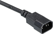 Cavo di alimentazione AC per laptop e elettronica - 3-poliglio C14 connettore - 250V 10A - estensione PDU 80cm