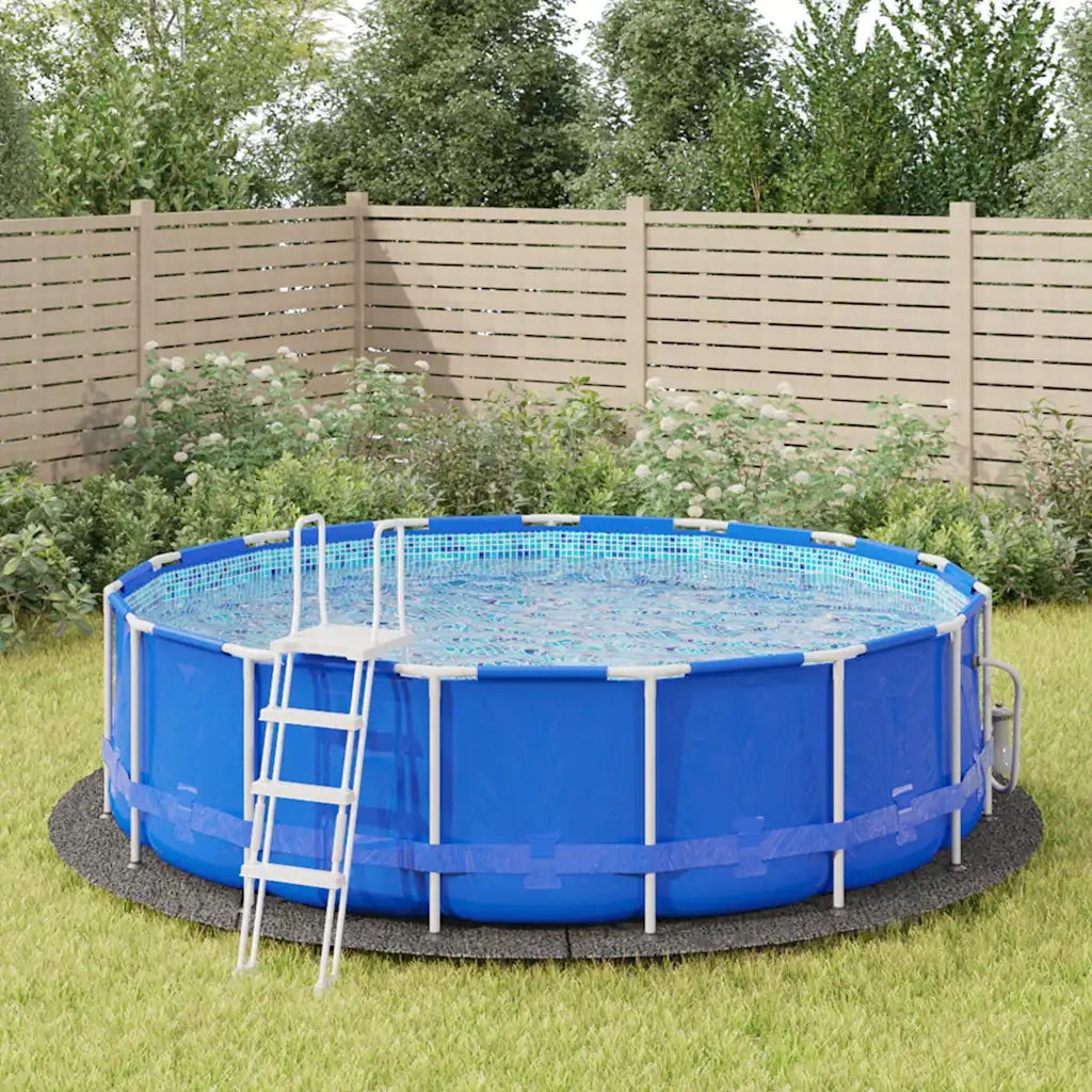 Telo Sotto Piscina Grigio Chiaro Ã˜458 cm Geotessile Poliestere