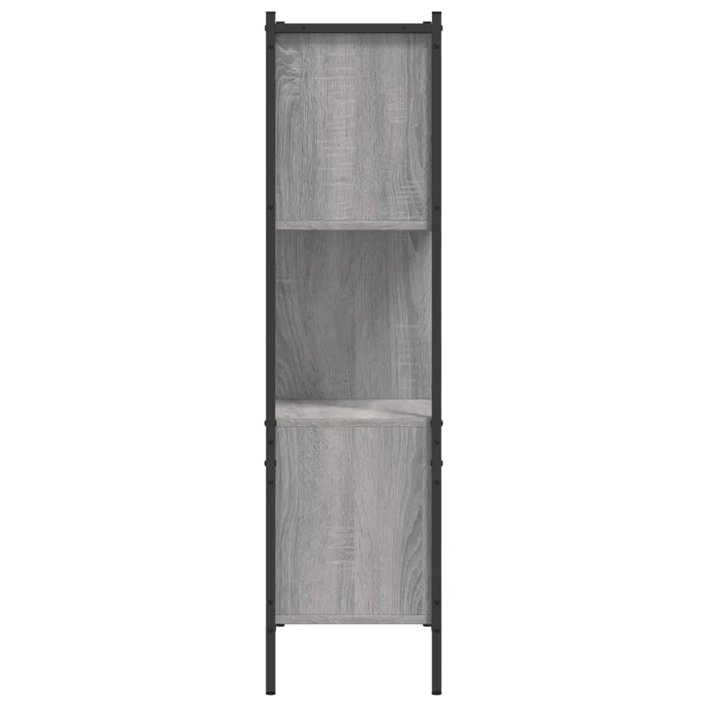 Libreria-Scaffale per Libri-Mobile di Stoccaggio Grigio Sonoma 72x28x109 cm in Legno Multistrato