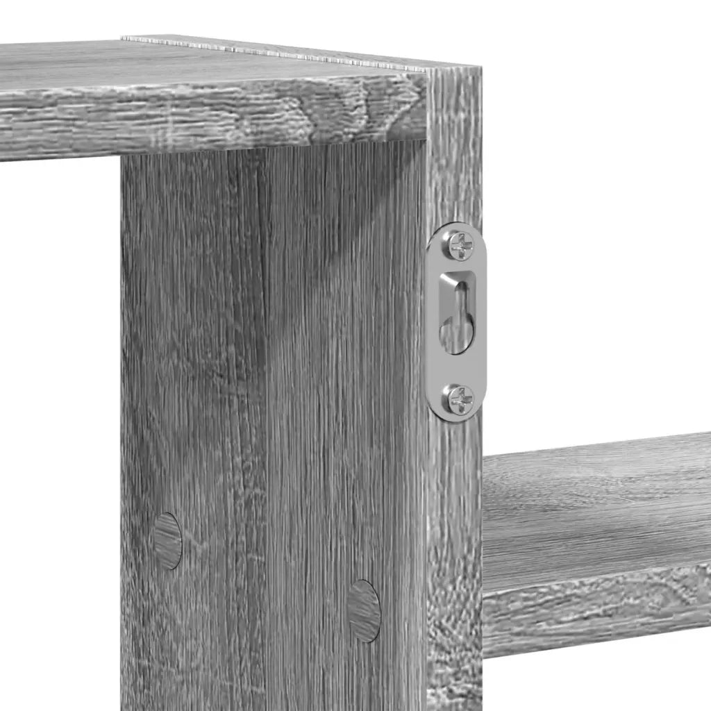 Mensola a Muro | Mensola a parete Grigio Sonoma 104x15x49 cm Legno Multistrato