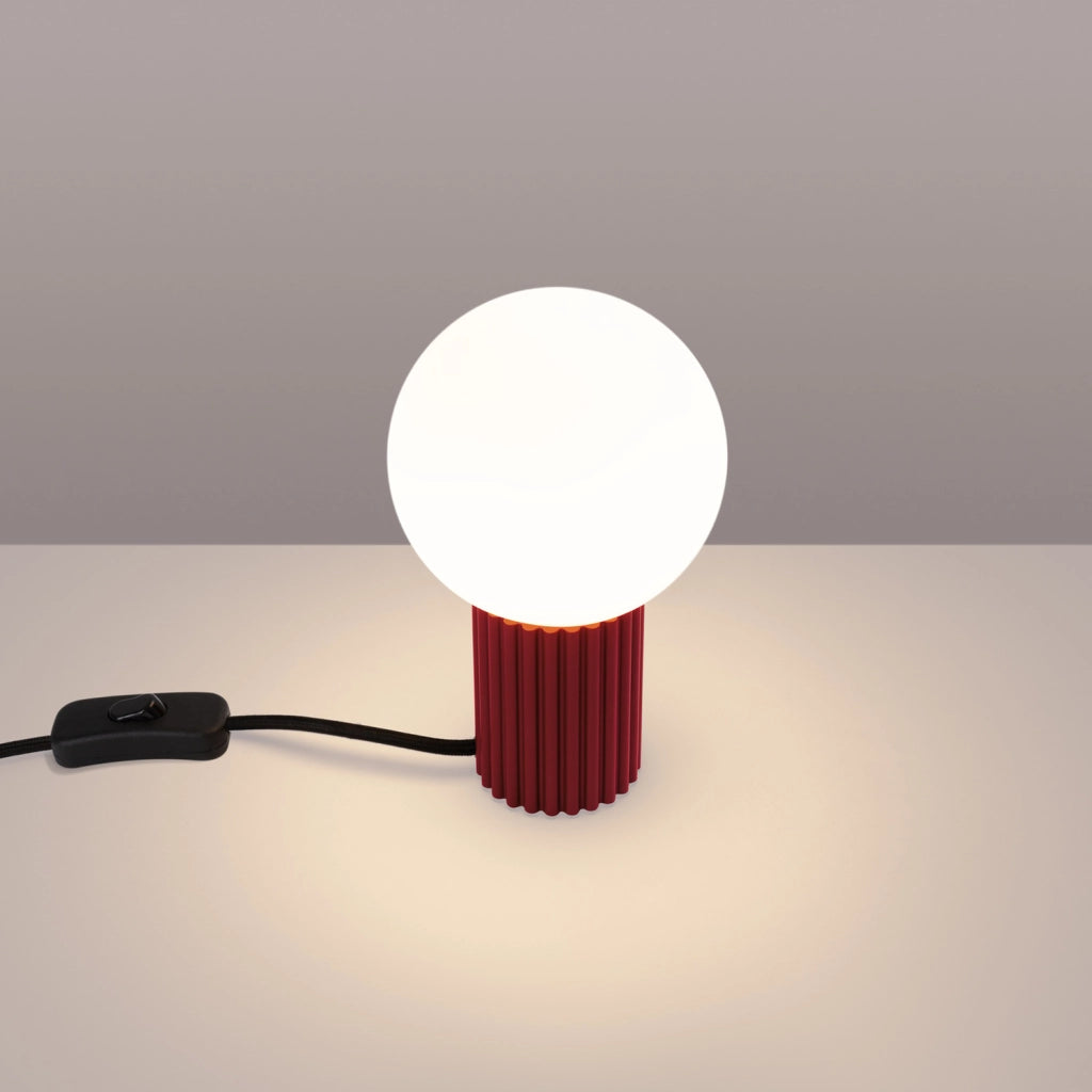 Lampada da tavolo moderna borgogna SFERA G9 Pure Lume