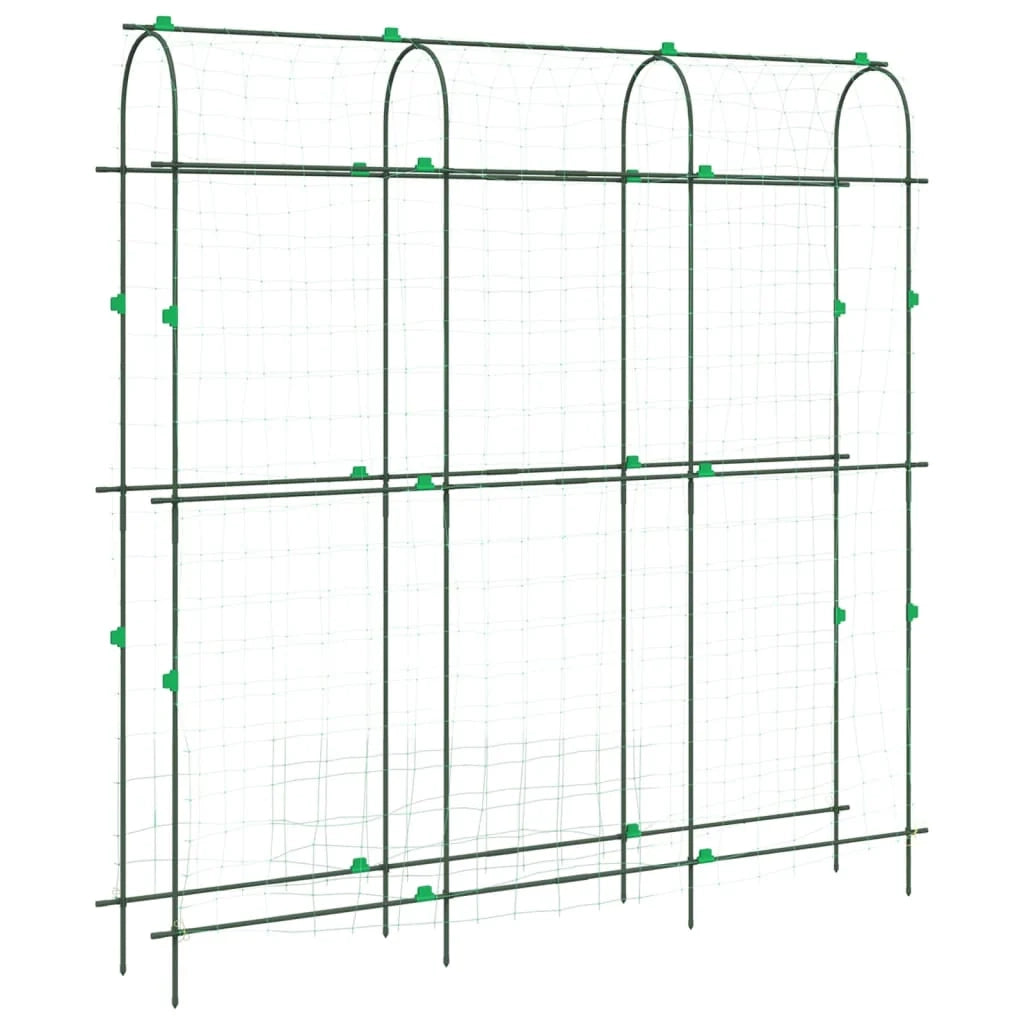 Traliccio da giardino a forma di U resistente e adatto per piante rampicanti 181 x 31 x 182,5 cm acciaio verde 02_0055609