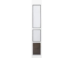 Inserzione Porta Scorrevole con Apertura per Gatti e Cani - Ideale per Abitazioni in Affitto e Appartamenti - Nessuna Taglio Necessario - Installazione DIY Facile (Piccola)