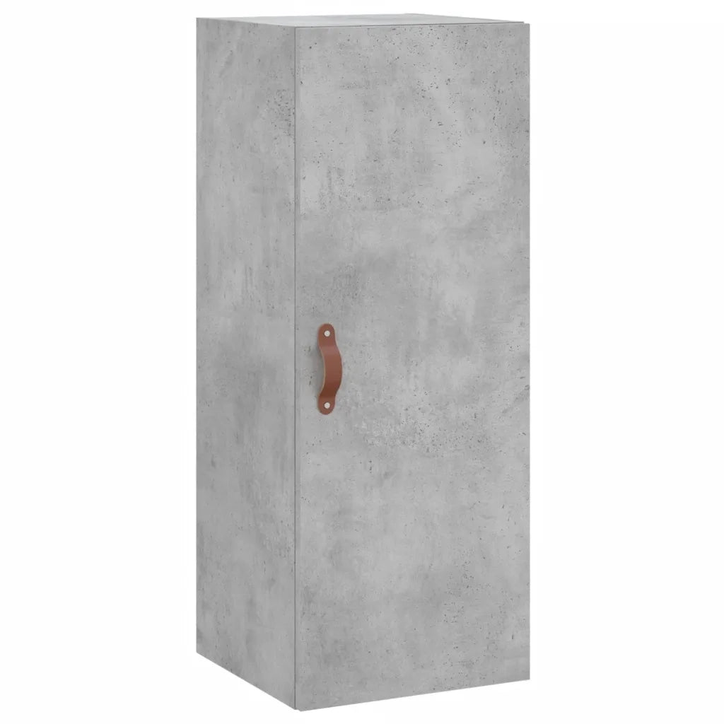 Credenza-Buffet-Armadio da cucina Grigio Cemento 34,5x34x180 cm in Legno Multistrato 247152