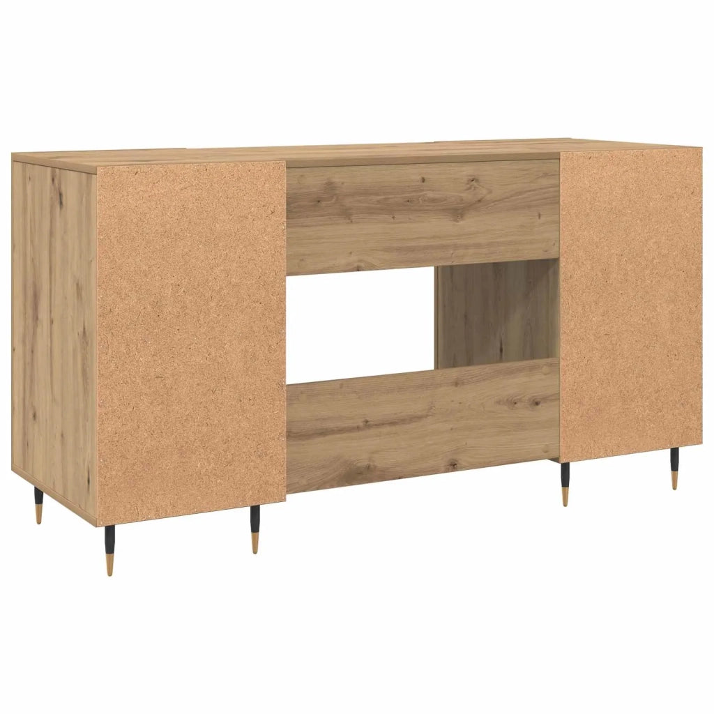 Scrivania rovere artigianale 140 x 50 x 75 cm Legno multistrato 879523
