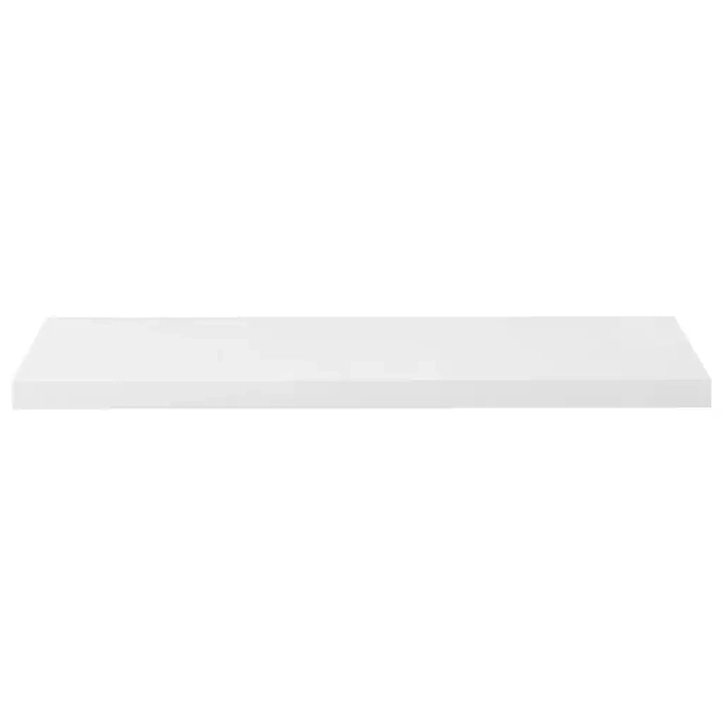 Scaffali a Parete 4 pz Bianco Lucido 23x23,5x3,8 cm in MDF 323756