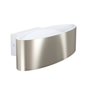 Applique Minimal Maccacari Alluminio Bianco Led Integrato 10W