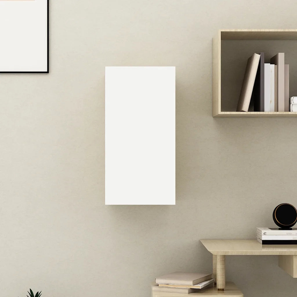 Mobile TV Bianco e Rovere Sonoma 30,5x30x60 cm in Truciolato