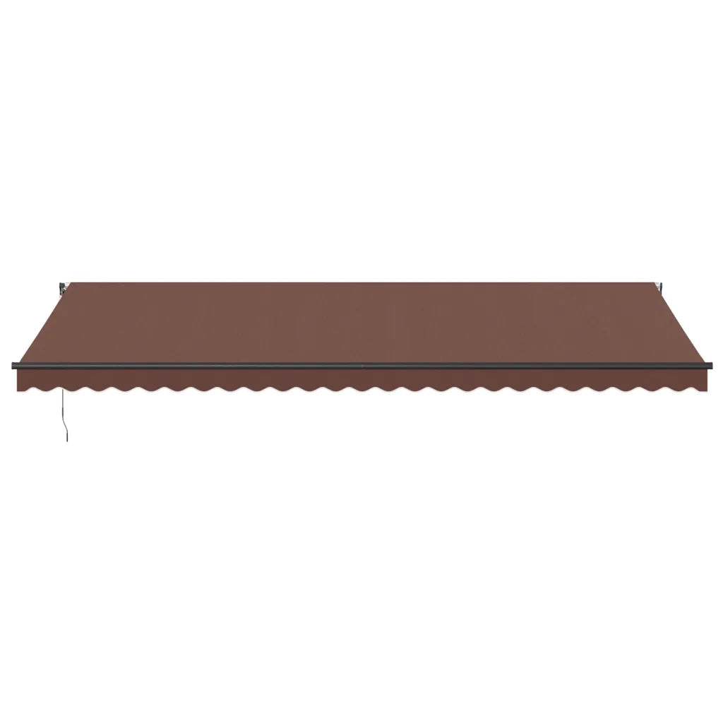 Tenda da Sole Retrattile Automatica con LED Marrone 600x350 cm 3215418