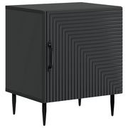 Armadio da Notte Nero 43 x 34,5 x 50 cm Legno ingegnerizzato 894797