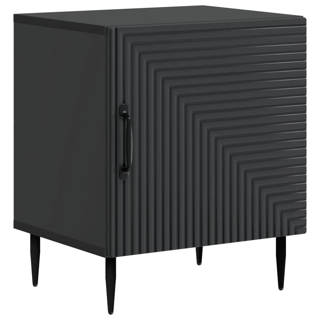 Armadio da Notte Nero 43 x 34,5 x 50 cm Legno ingegnerizzato 894797