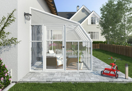 Veranda in Policarbonato Sun Room 2.7X2.7 m Bianco