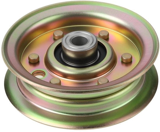 Katrol Stazionario in Acciaio Resistentente allo Sfregio - Compatibile con Husqvarna CT/CTH/GT/GTH/LT - Diametro Esterno 95,5 mm - Diametro Interno 9,5 mm - Diametro del Cavo 77 mm - Resistente ai Colpi e Corrosione - Katrol Idler