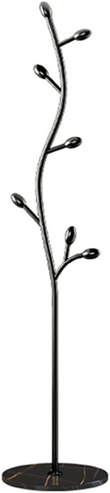 Appendiabiti in Metallo, attaccapanni con 7 Ganci, Base in Marmo, Moderno attaccapanni in Piedi, per Ingresso, Camera da Letto, Soggiorno, Hotel, Ufficio (C)