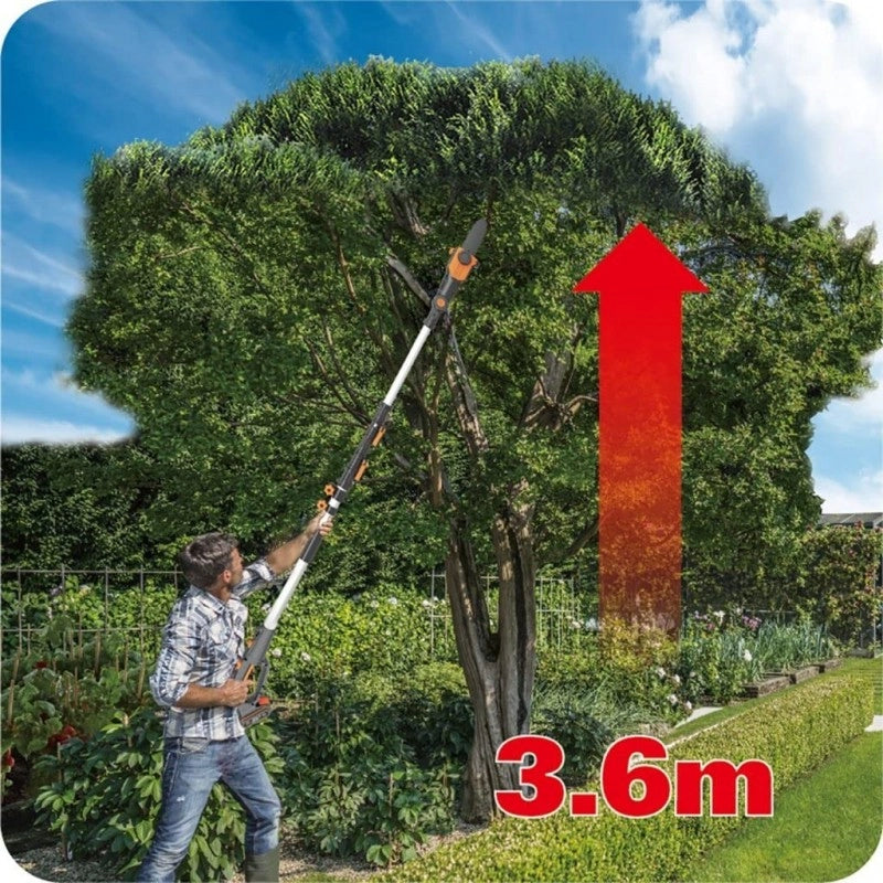 Potatore con Pertica a Batteria WG349E 20V Barra 20 cm con Batteria 2Ah per Potatura in Altezza - WORX