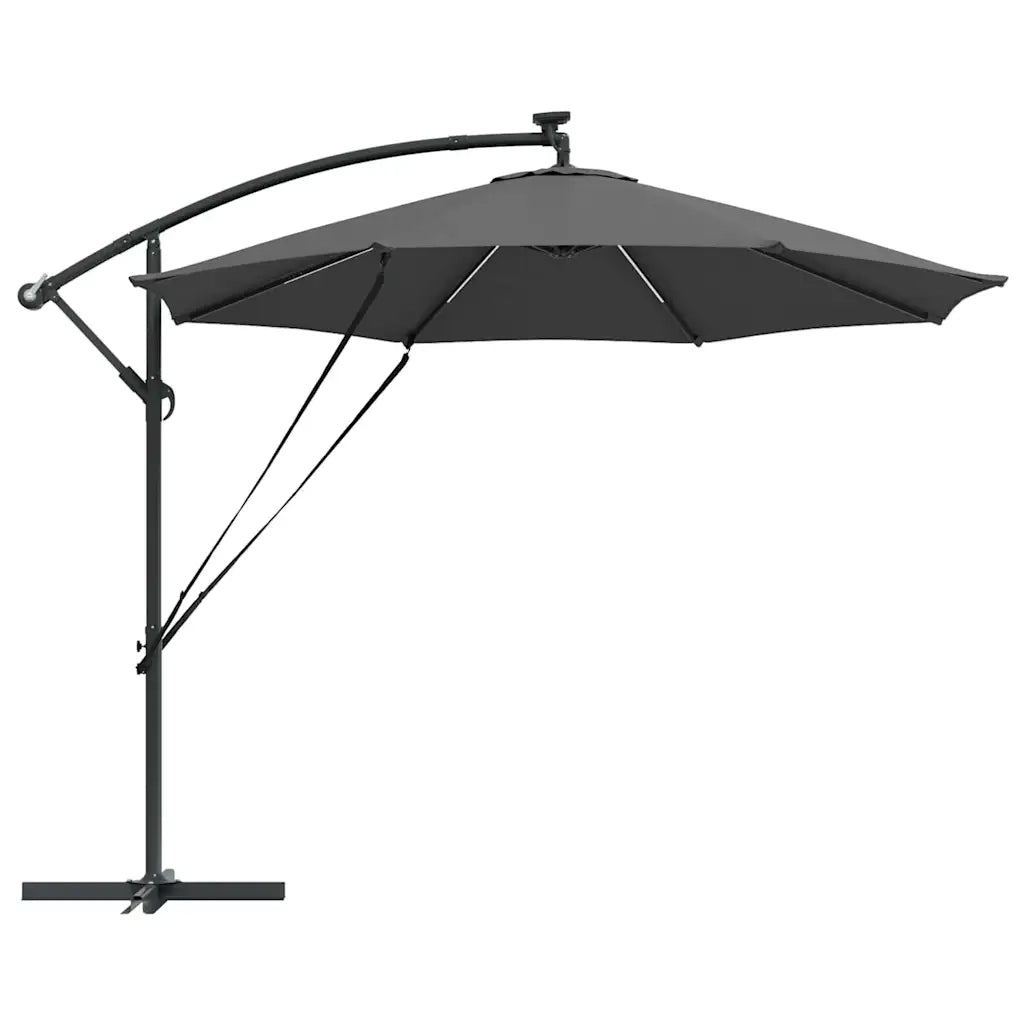 Ombrellone-Ombrello da giardino Antracite 294 x 294 x 248 cm Poliestere e Alluminio
